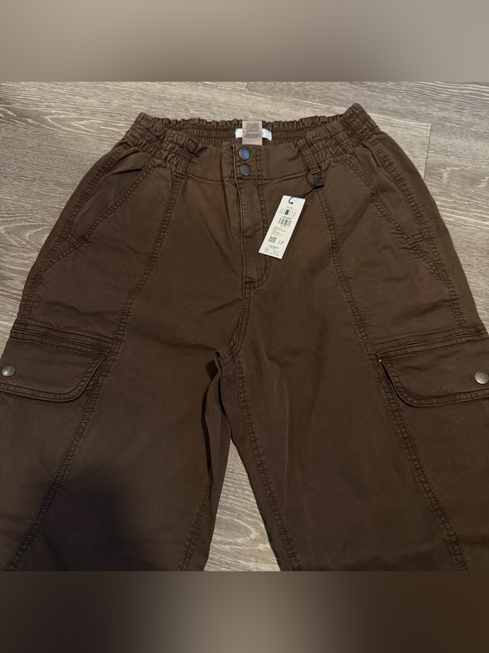 Brianna Bubble Pant Size Small Color Brown - Picture 3 of 4